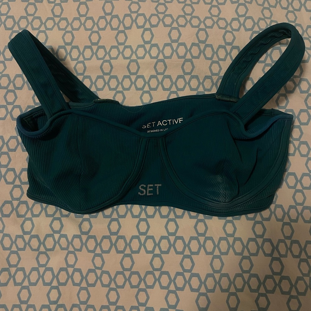 SET Active Teal Sports Bra